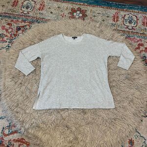 Eileen Fisher Striped Blouse size Medium